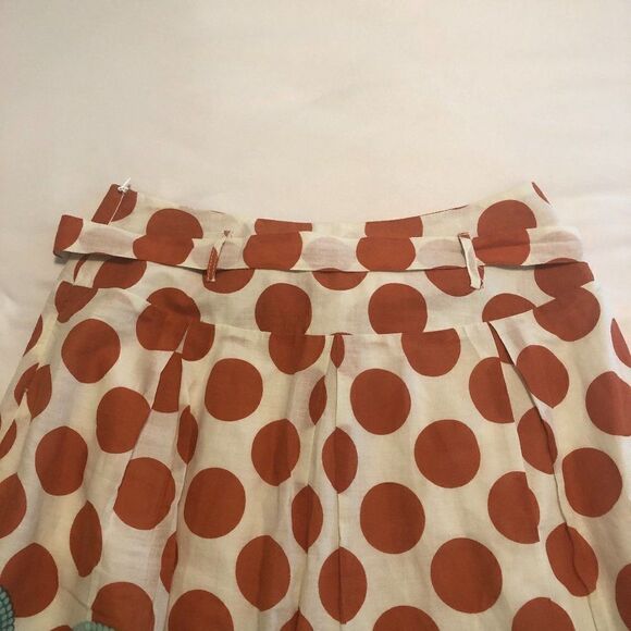 Aryeh 100% Cotton Anthro Skirt W/Large Polka Dots Size Medium - Picture 6 of 10